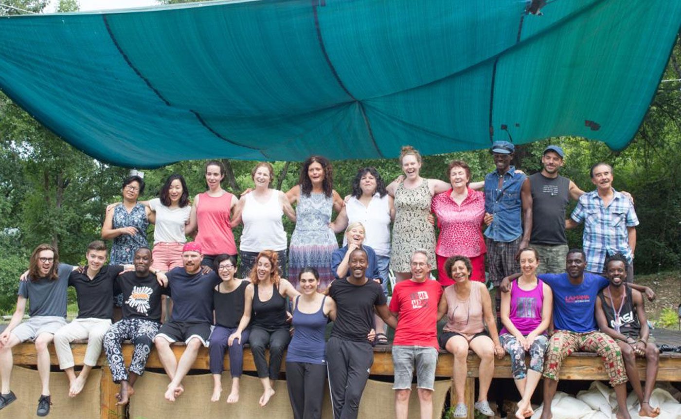 A group of people posing for a photo.